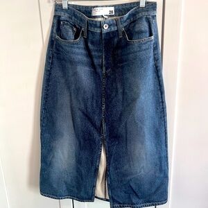 Rag & Bone denim midi skirt